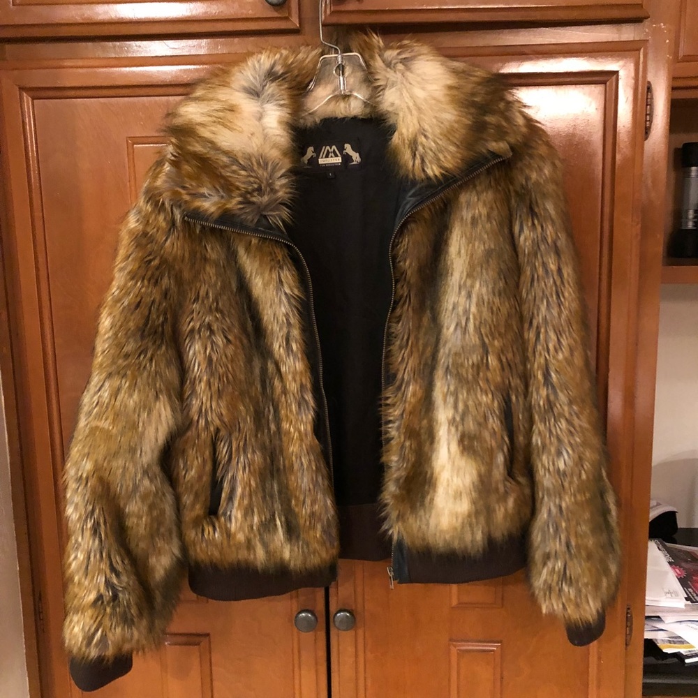 Faux fur jacket